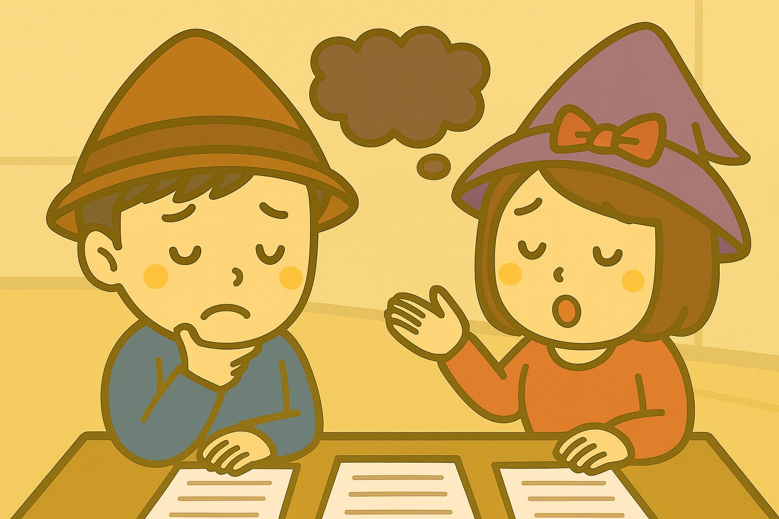 みらお　みらい悩む