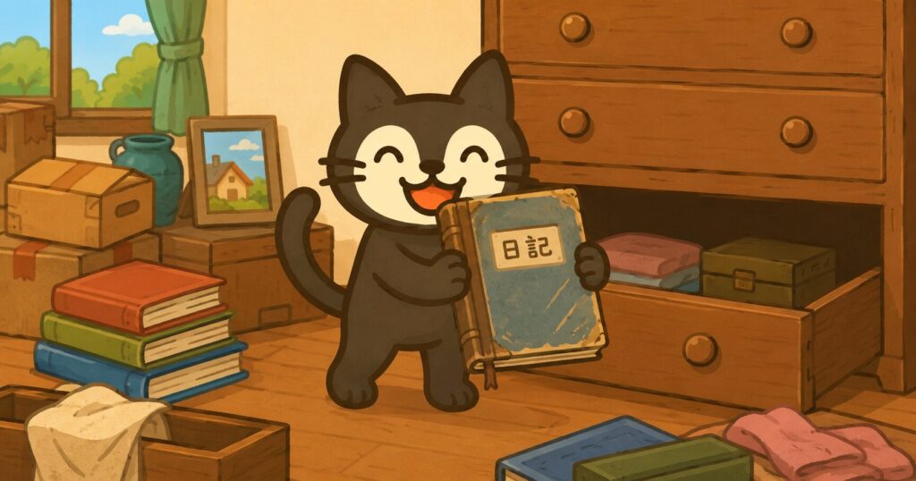 日記を持つみうら