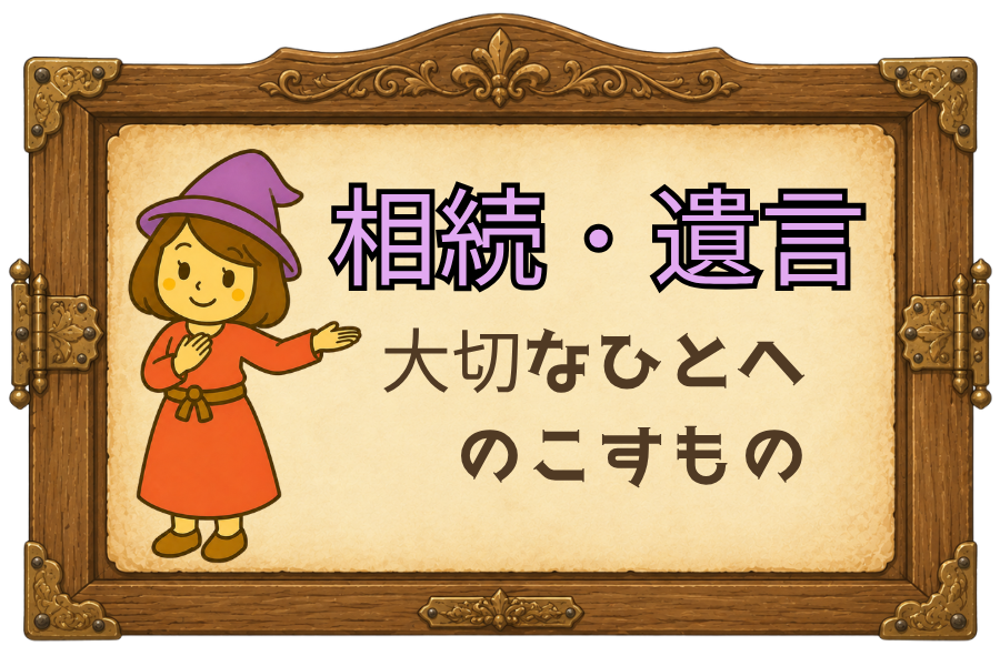 相続・遺言｜大切なひとへのこすもの